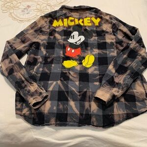 Mickey Mouse Disney Unisex Tie Dye.Long Sleeve Shirt Size SM